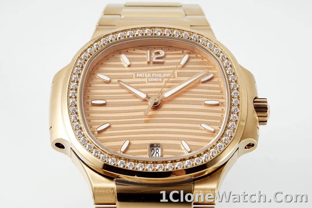 Patek Philippe Rose Gold Nautilus Watch - detail