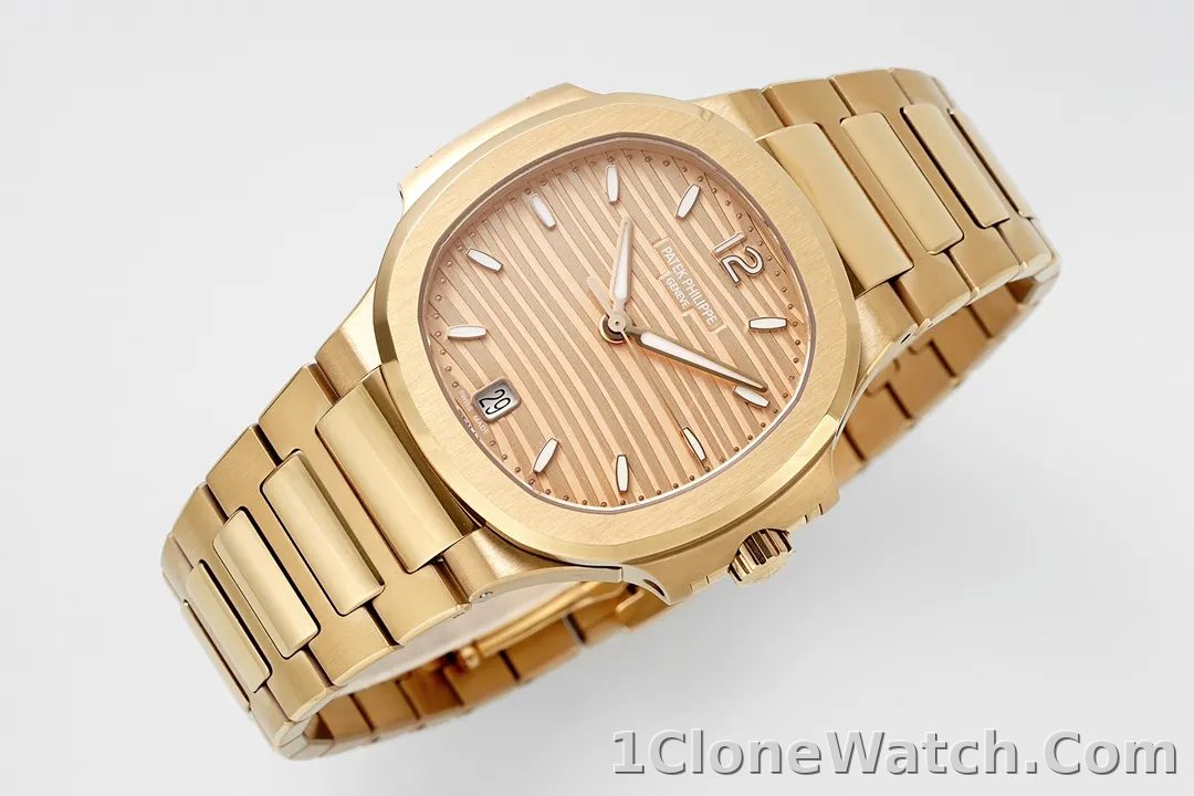 Patek Philippe Rose Gold Nautilus Watch - detail