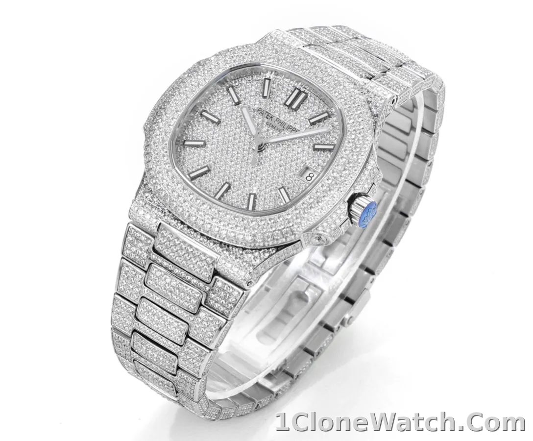 Patek Philippe Nautilus Platinum Watch - detail