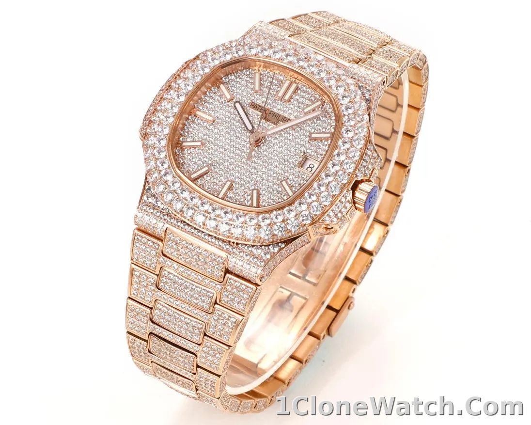 Patek Philippe Nautilus Rose Gold Watch - detail
