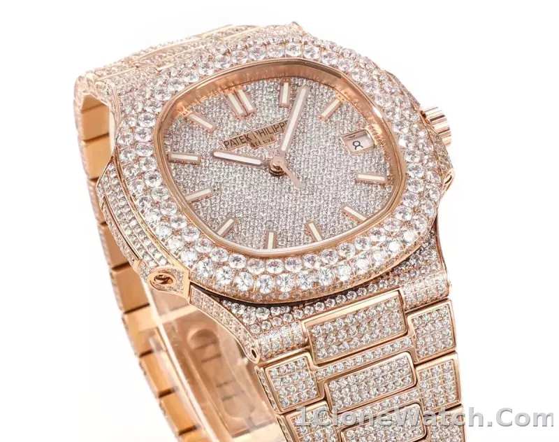 Patek Philippe Nautilus Rose Gold Watch - detail
