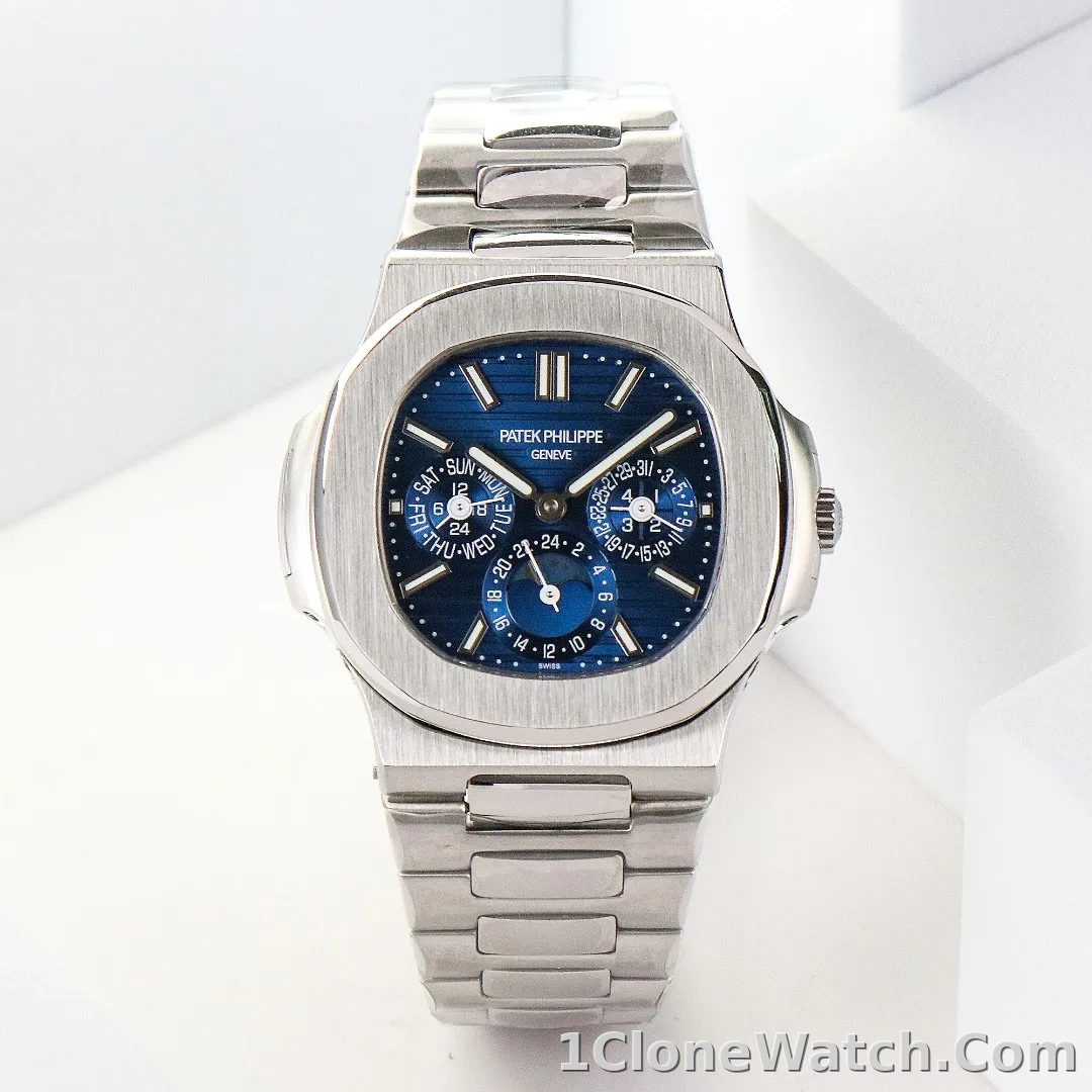 Patek Philippe Blue Nautilus Perpetual Watch