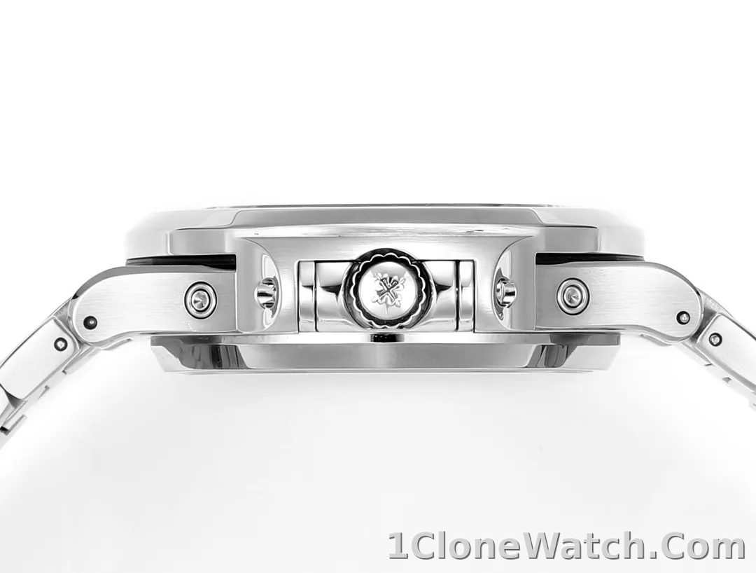 Patek Philippe Nautilus Grey Complication Watch - detail