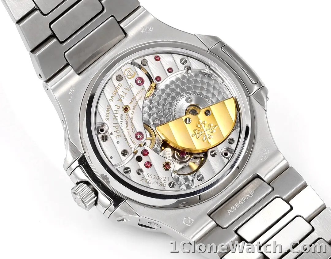 Patek Philippe Nautilus Grey Complication Watch - detail