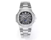 Patek Philippe Nautilus Grey Complication Watch - view 1