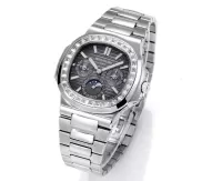Patek Philippe Nautilus Grey Complication Watch - view 4