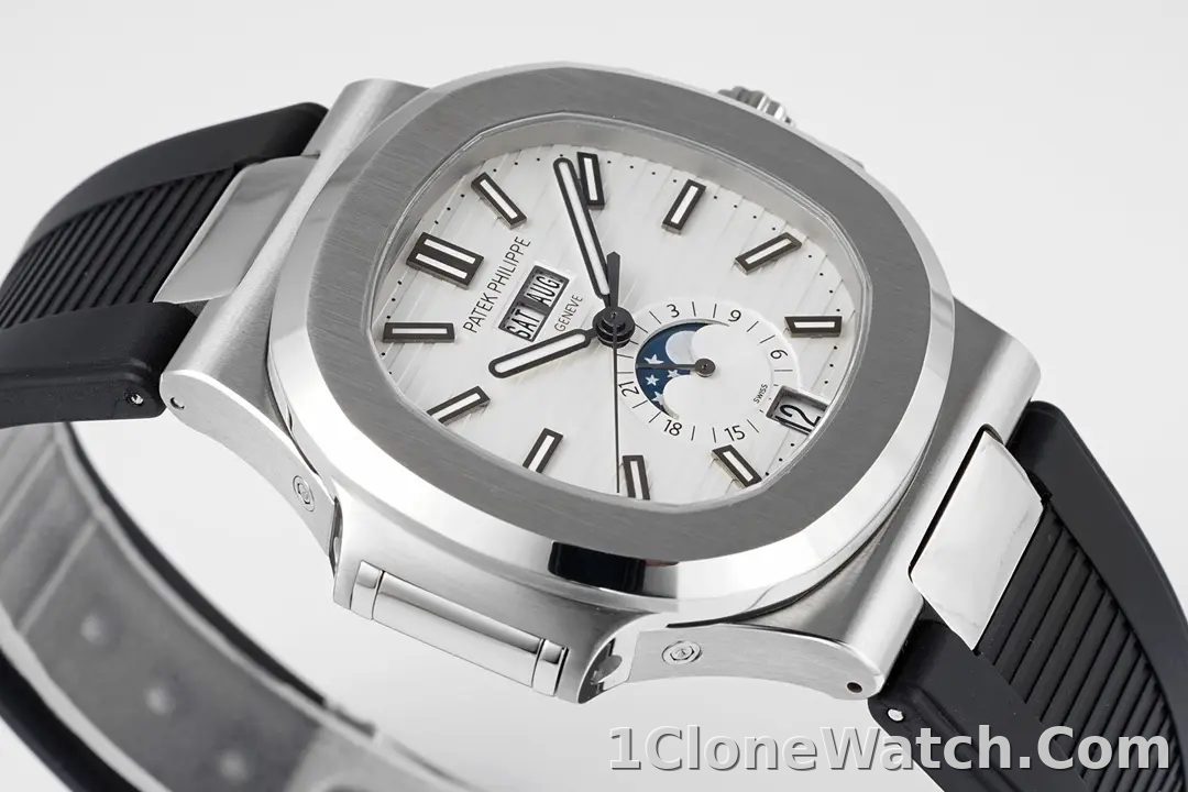 Patek Philippe Blue Nautilus Rubber Watch - detail
