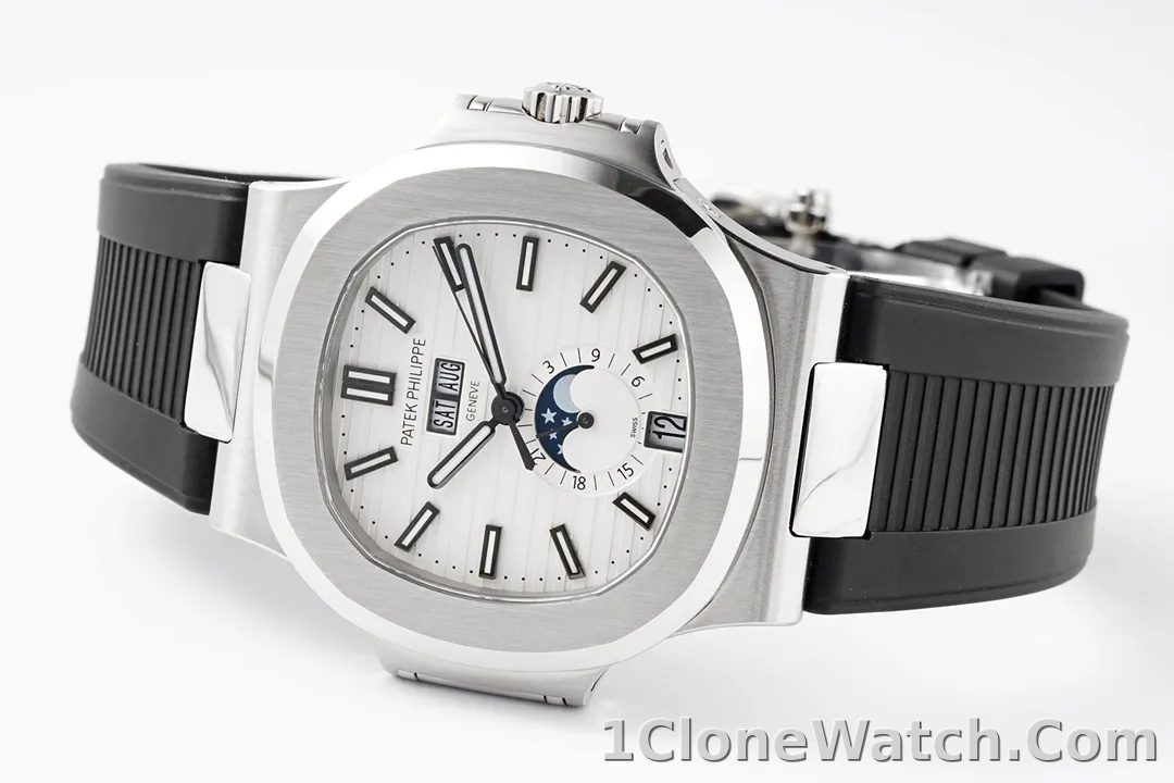 Patek Philippe Blue Nautilus Rubber Watch - detail