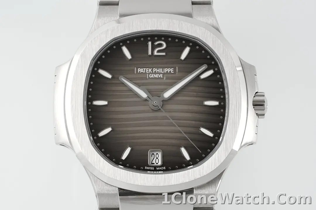 Patek Philippe Nautilus Grey Dial Watch - detail