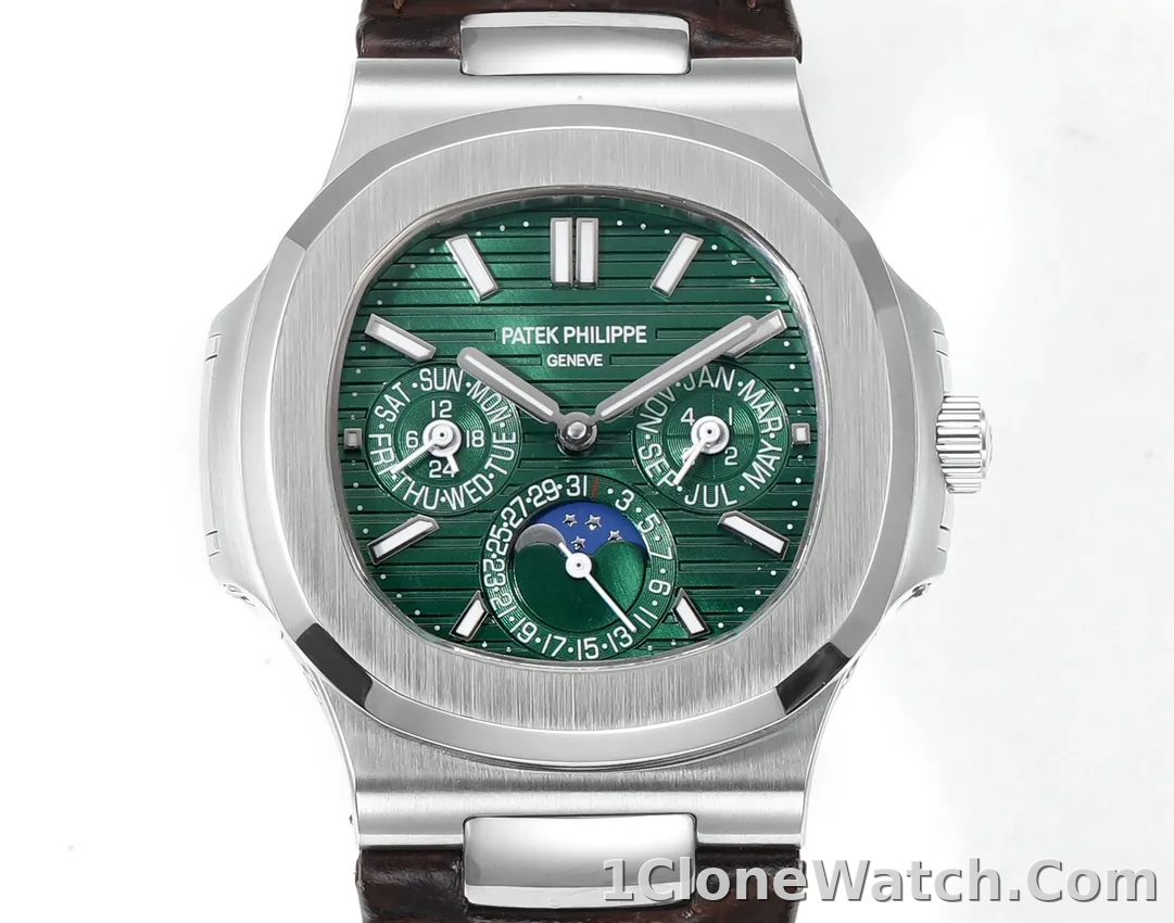 Patek Philippe Green Nautilus Watch - detail