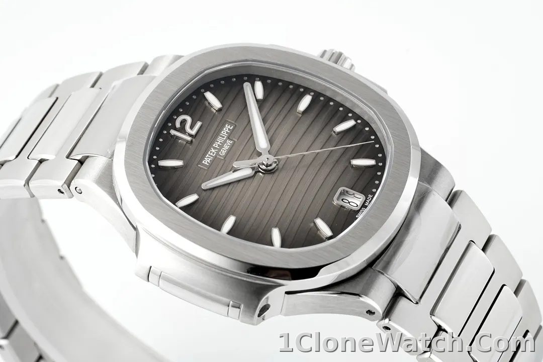 Patek Philippe Nautilus Grey Dial Watch - detail