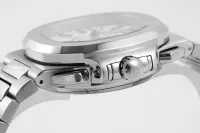 Patek Philippe Silver Nautilus Chronograph Watch - view 8