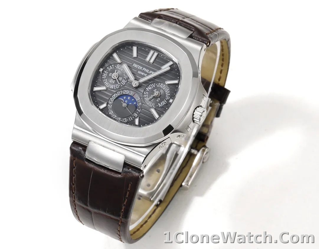Patek Philippe Nautilus Grey Perpetual Watch - detail