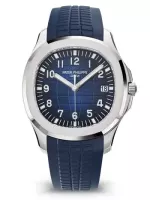 Patek Philippe Aquanaut Blue Dial   Strap White Gold 5168G-001 - view 1