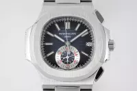 Patek Philippe 5980 Silver Chronograph Watch - view 3