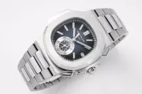 Patek Philippe 5980 Silver Chronograph Watch - view 5