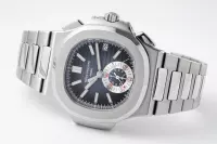 Patek Philippe 5980 Silver Chronograph Watch - view 9