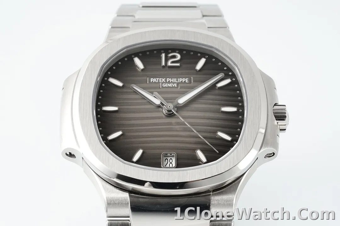Patek Philippe Nautilus Grey Dial Watch - detail