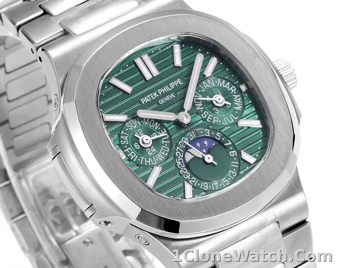 TW Patek Philippe Green Nautilus Watch - detail
