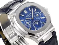 Patek Philippe Blue Nautilus Perpetual Watch - view 6
