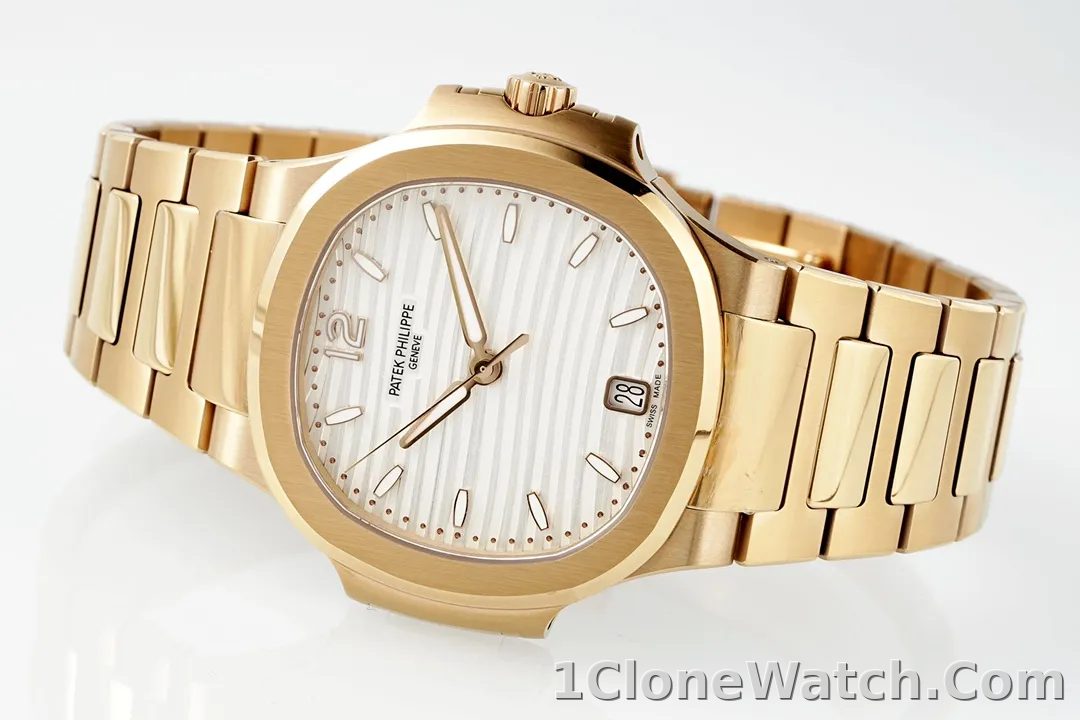 Patek Philippe Gold Nautilus Ladies Watch - detail