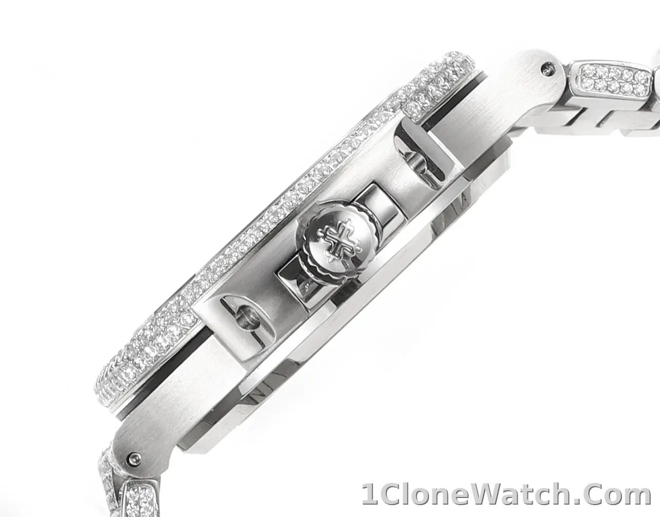 Patek Philippe Nautilus Full Star Watch, Platinum - detail