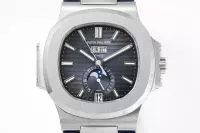 Patek Philippe Blue Nautilus Rubber Strap Watch - view 3