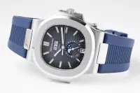 Patek Philippe Blue Nautilus Rubber Strap Watch - view 6