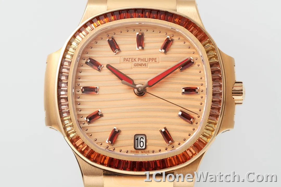 Patek Philippe Nautilus Rose Gold Watch - detail