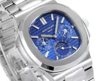 Patek Philippe Blue Nautilus Perpetual Calendar - view 6