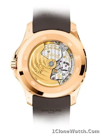 Patek Philippe Aquanaut Date Brown Strap Rose Gold 5167R-001 - detail