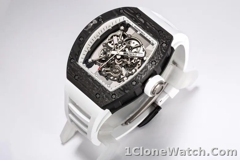 Richard Mille RM055 Black Carbon Fiber Watch - detail
