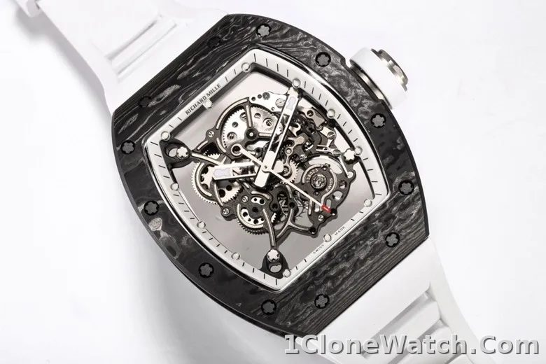 Richard Mille RM055 Black Carbon Fiber Watch - detail