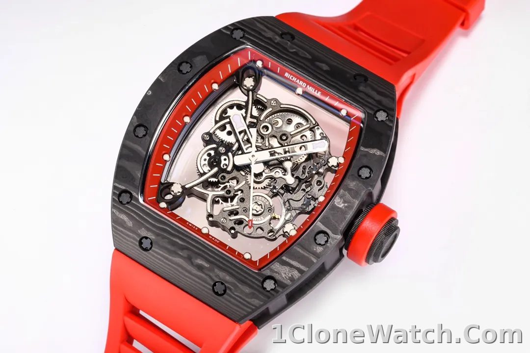 Richard Mille RM055 Red Carbon Fiber Watch - detail