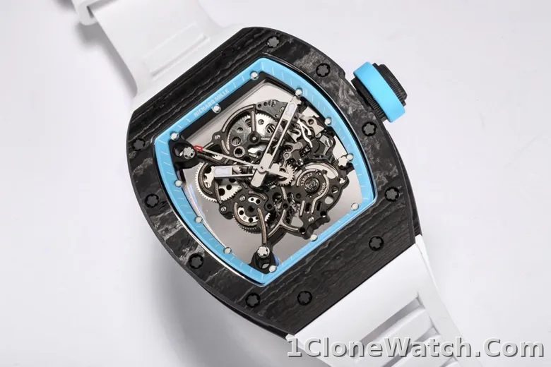 Richard Mille RM055 Black Carbon Fiber Watch - detail