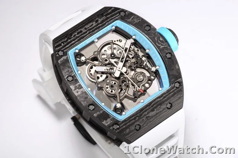Richard Mille RM055 Black Carbon Fiber Watch - detail