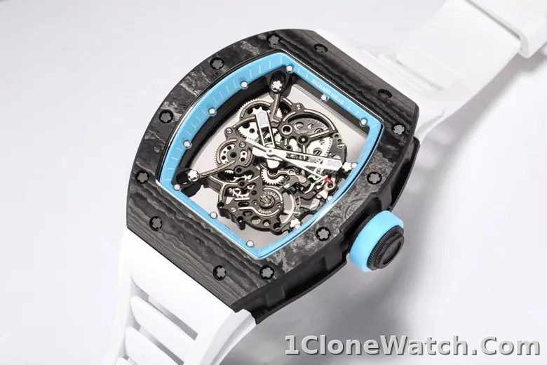 Richard Mille RM055 Black Carbon Fiber Watch - detail
