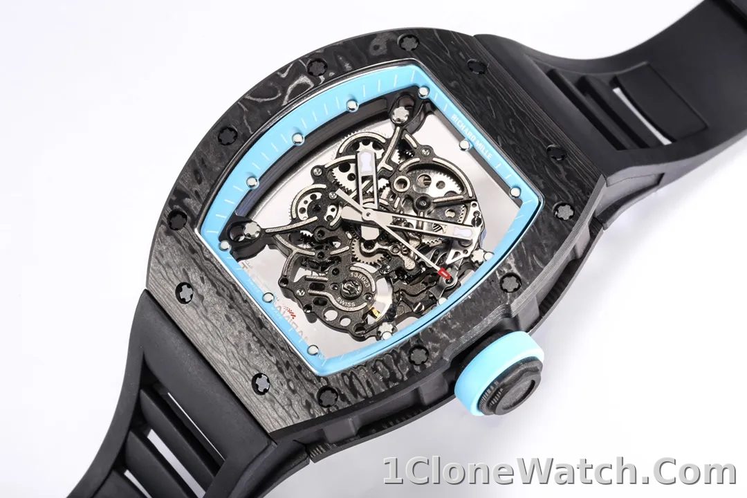 Richard Mille RM055 Black Carbon Watch - detail