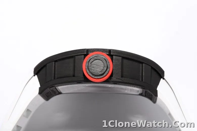 Richard Mille RM055 Black Carbon Fiber Watch - detail