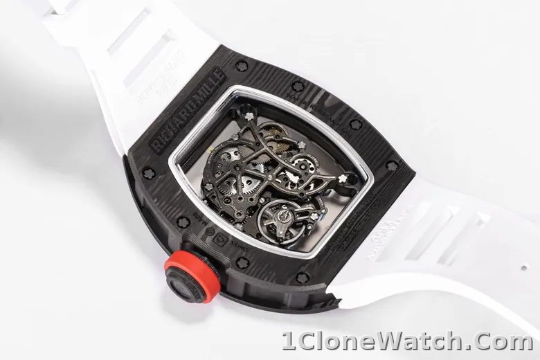 Richard Mille RM055 Black Carbon Fiber Watch - detail