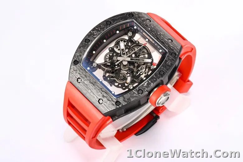 Richard Mille RM055 Red Carbon Fiber Watch - detail