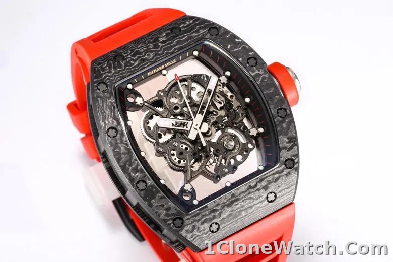 Richard Mille RM055 Red Carbon Fiber Watch - detail