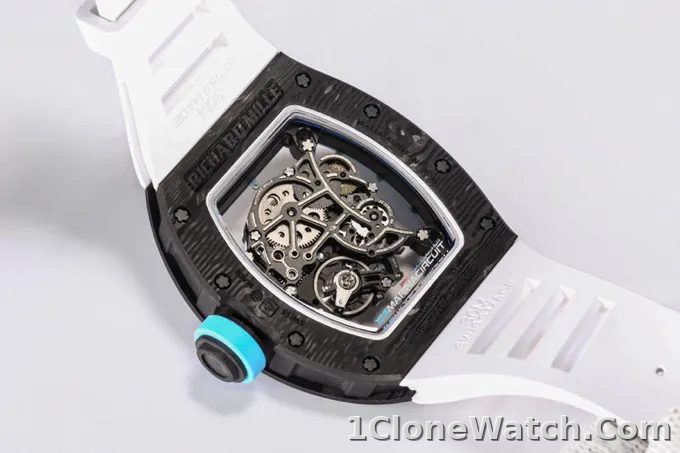 Richard Mille RM055 Black Carbon Fiber Watch - detail