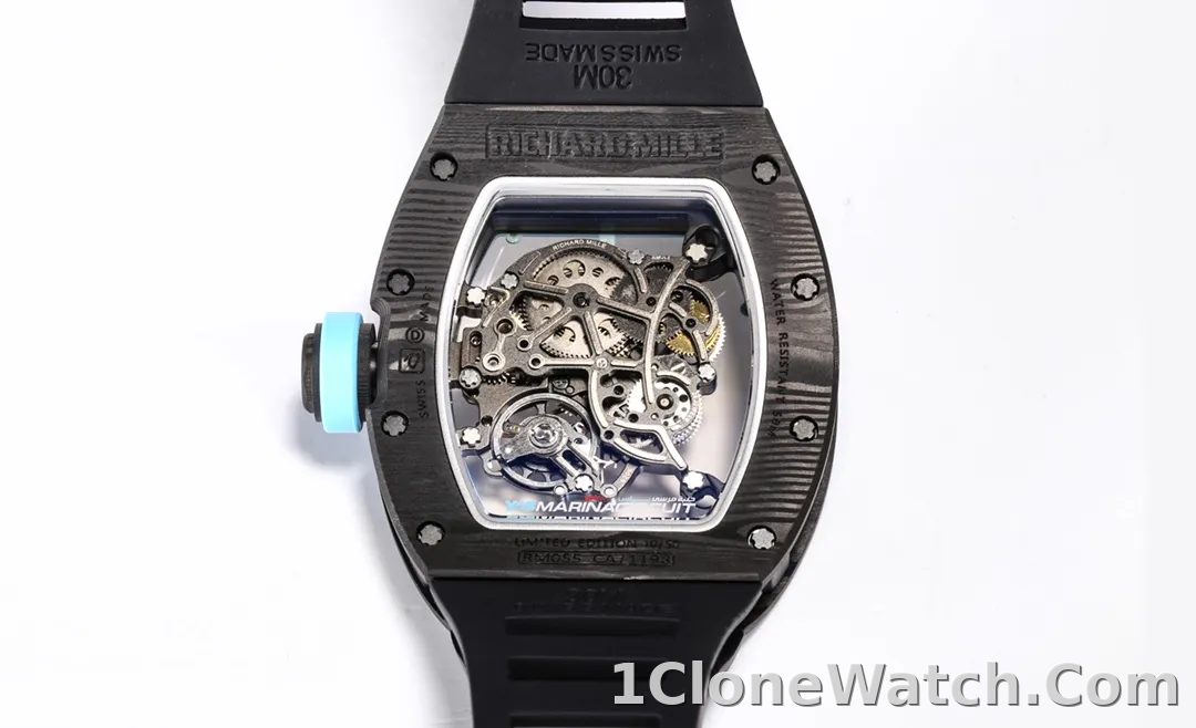 Richard Mille RM055 Black Carbon Watch - detail