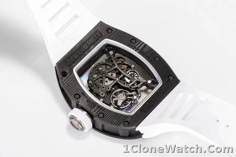 Richard Mille RM055 Black Carbon Fiber Watch - detail