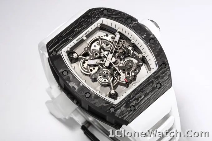 Richard Mille RM055 Black Carbon Fiber Watch - detail