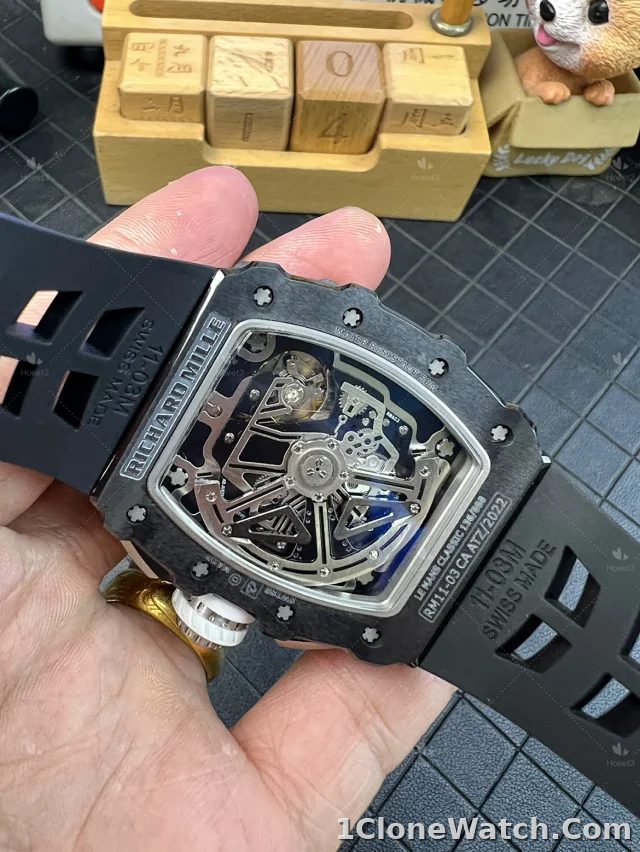Richard Mille RM1103 Titanium Black Replica - detail