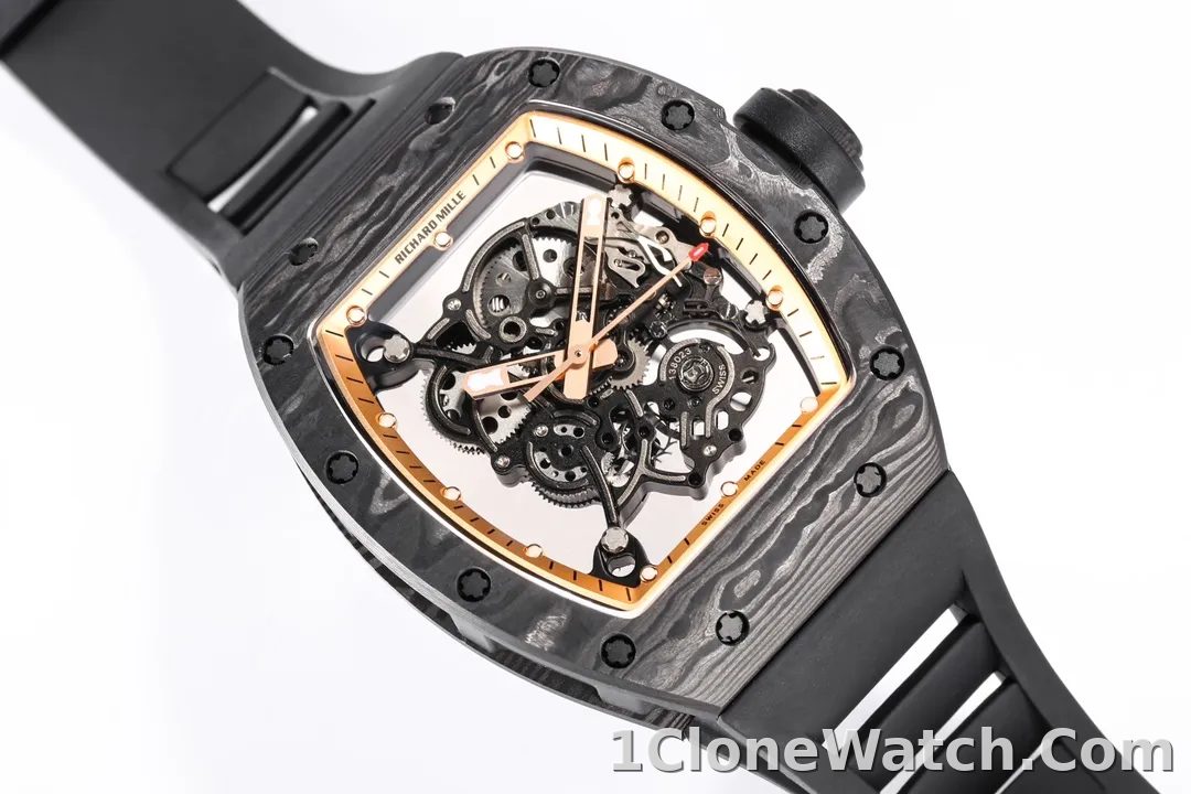 Richard Mille RM055 Black Carbon Watch - detail