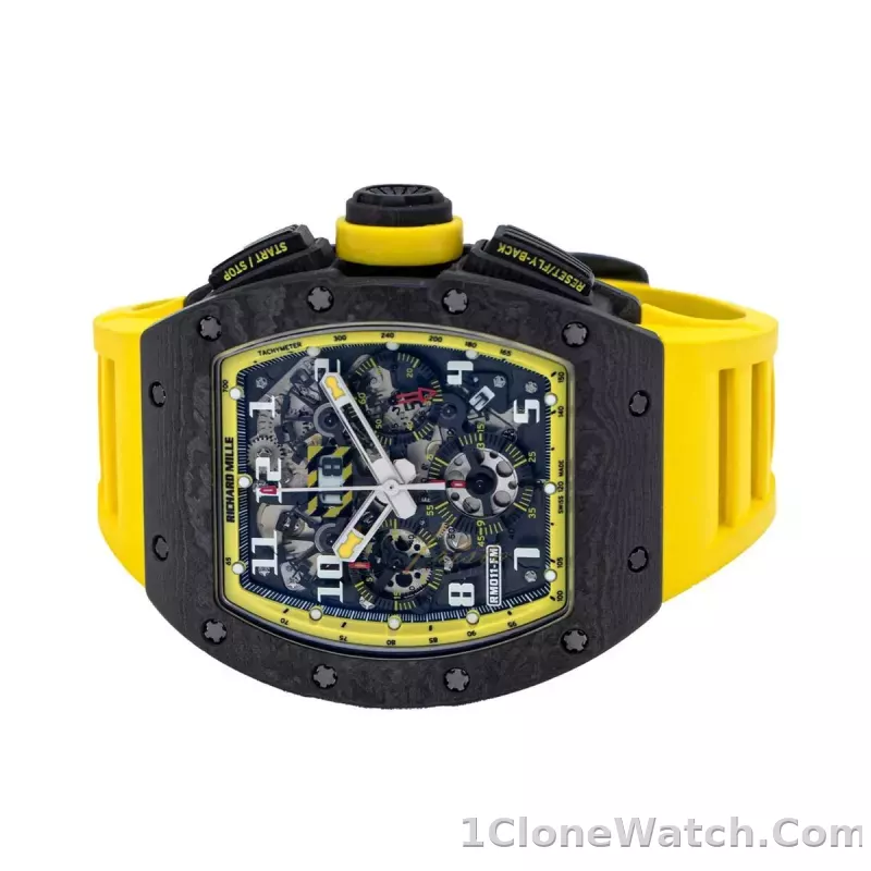 Richard Mille RM11-03 Yellow Storm Replica - detail