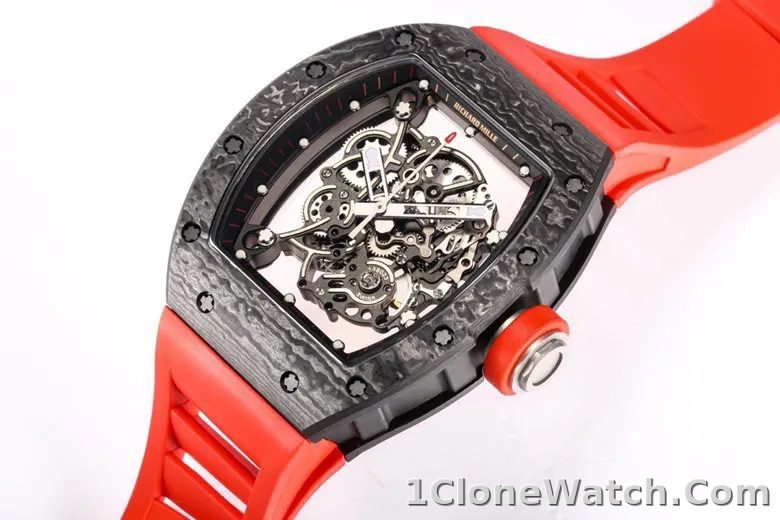 Richard Mille RM055 Red Carbon Fiber Watch - detail